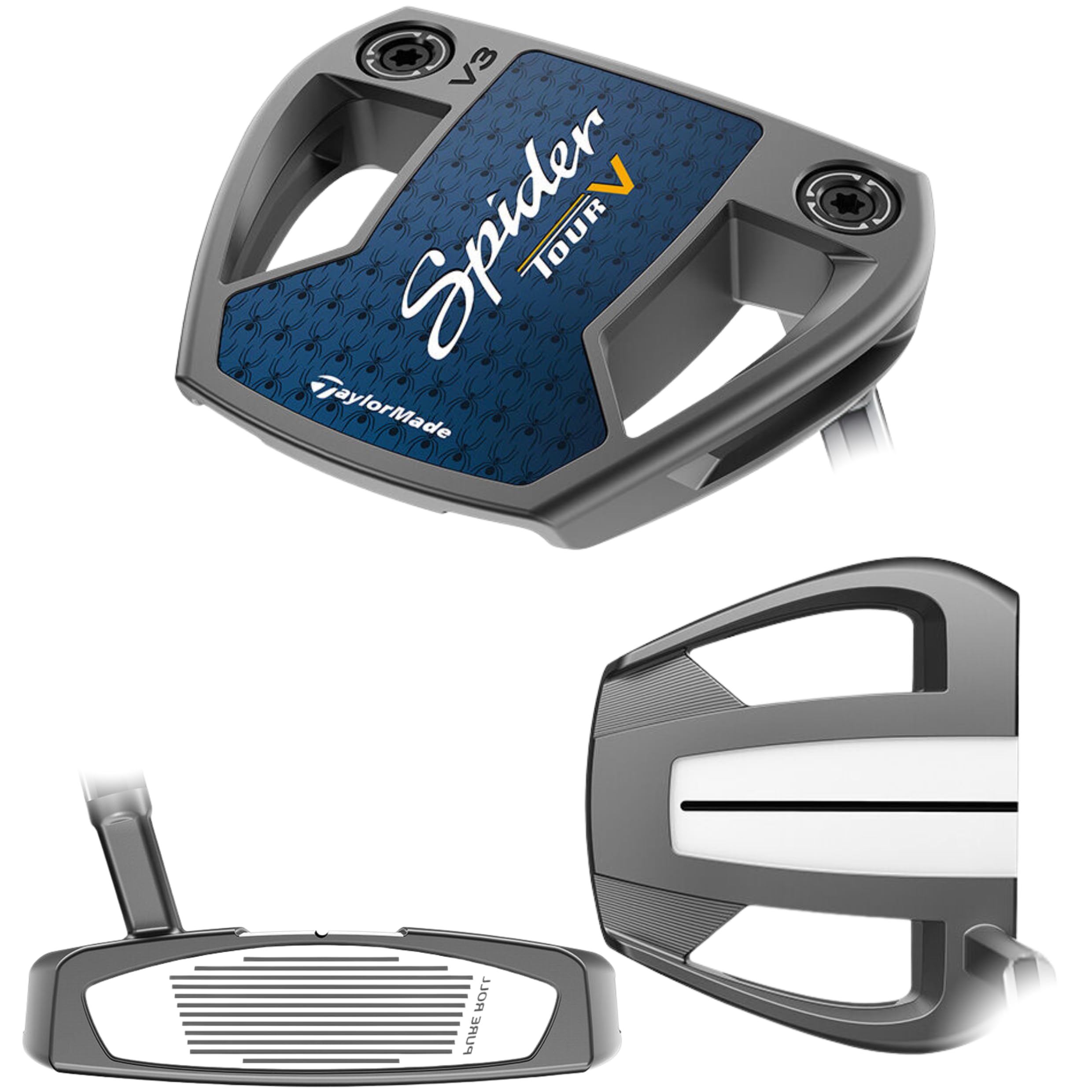 Amazon.com: NEW Lefty TaylorMade Spider Tour V V3 Putter, Slant